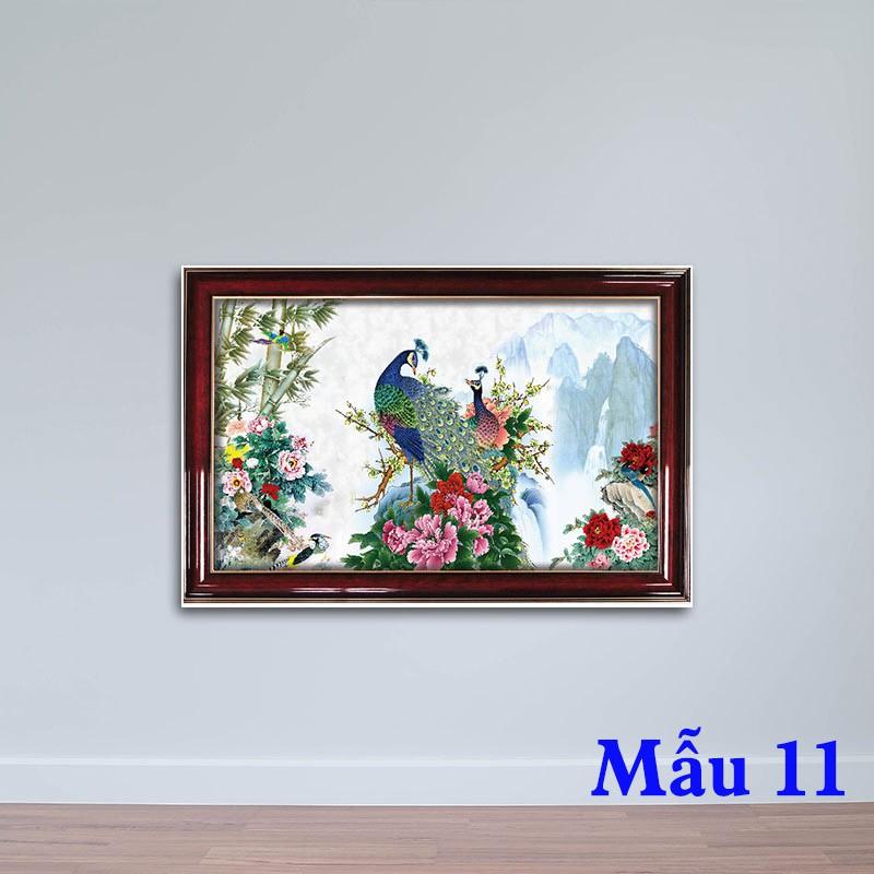 Tranh con hổ - tranh đồng quê - tranh con công đủ loại