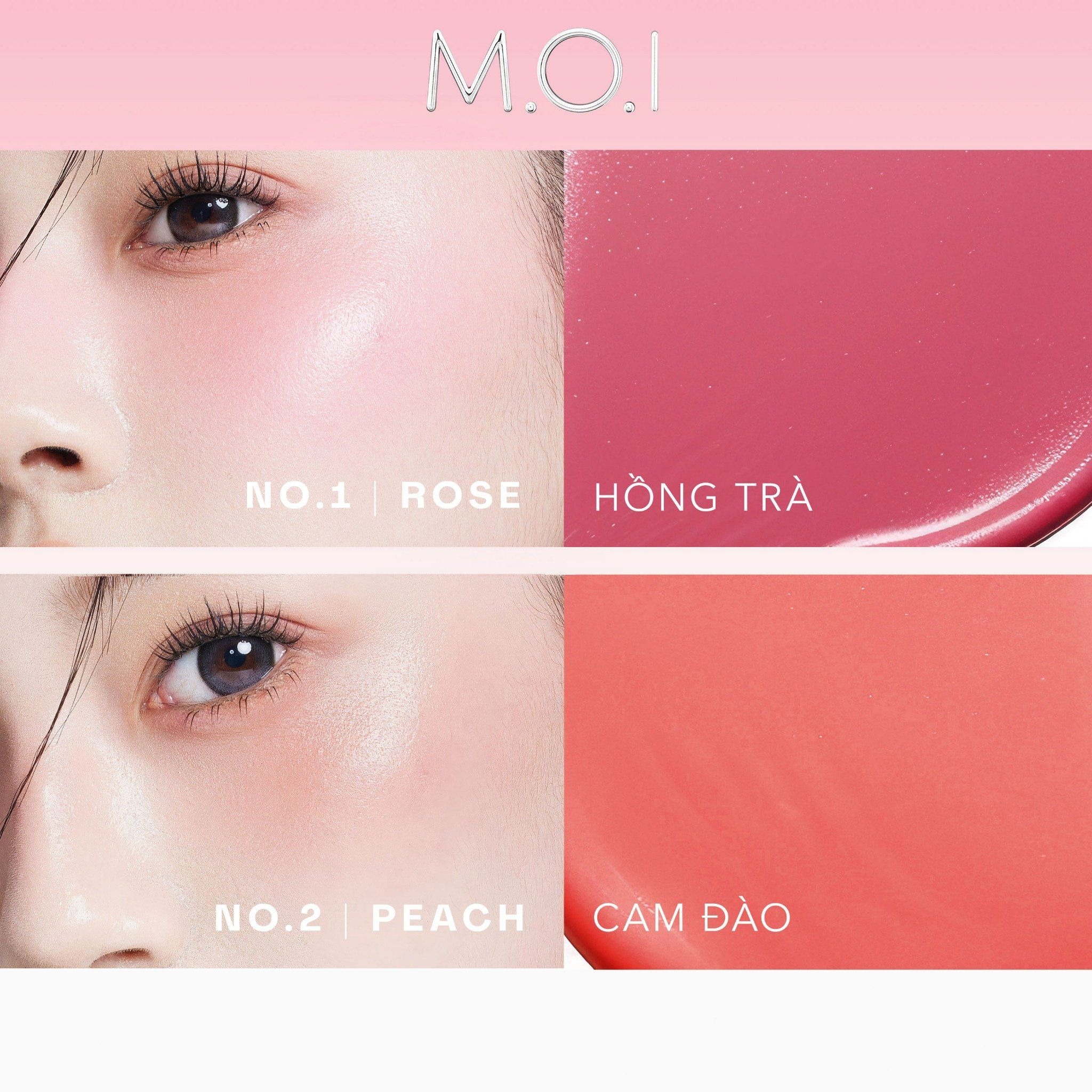 Hình ảnh Má Hồng Kem 2 Màu M.O.I Dual Cream Blusher 2024 Hồ Ngọc Hà (Chính Hãng)