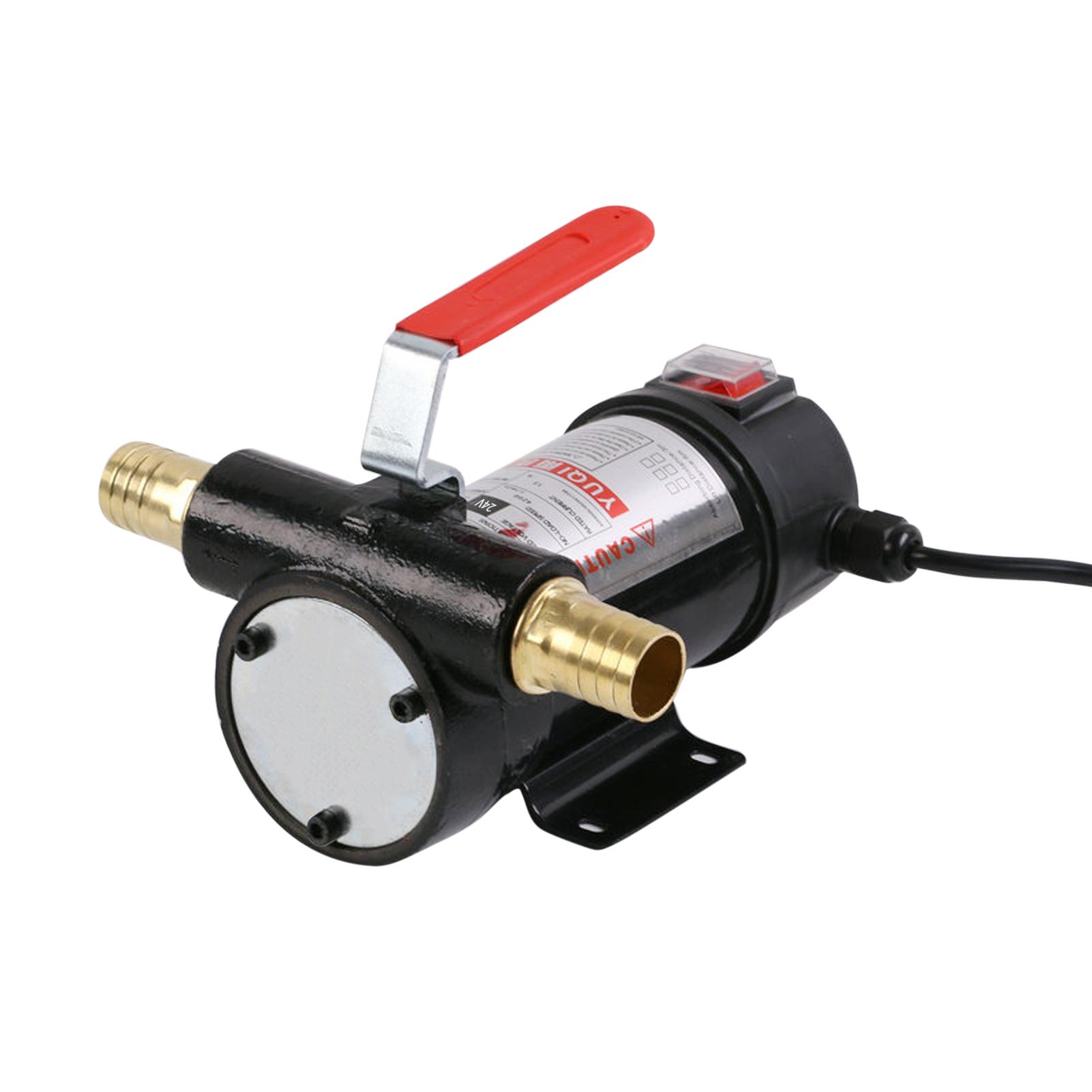 24V Portable Electric Fuel Transfer Pump Transfer Extractor Pump for Motor Auto Diesel Kerosene Oil Commercial Fuel