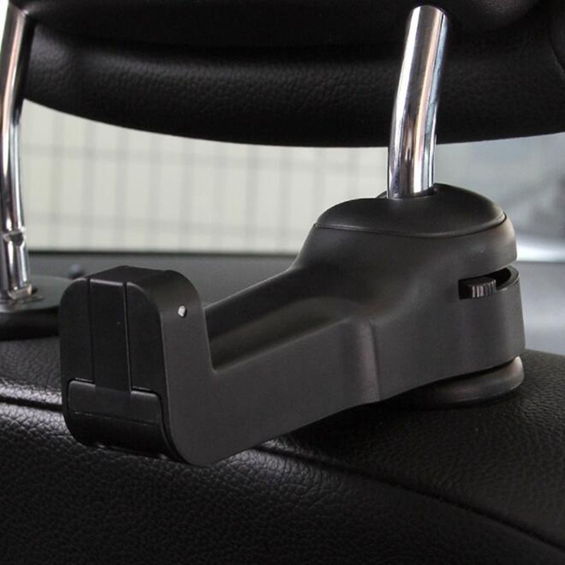 Móc treo đồ cài sau ghế ô tô tích hợp quạt 3 cấp độ NQ44