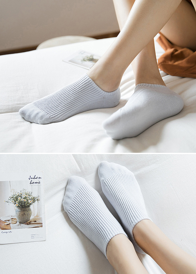 Combo 05 Đôi Tất Nữ Cổ Ngắn Chống Hôi Chân TV.NB5301 I Phong Cách Nhật Bản