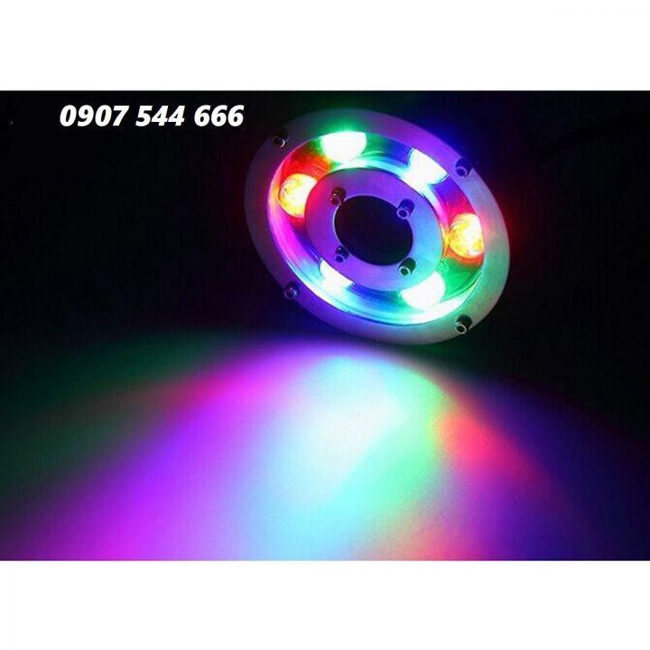 Đèn âm nước bánh xe 6w đổi màu