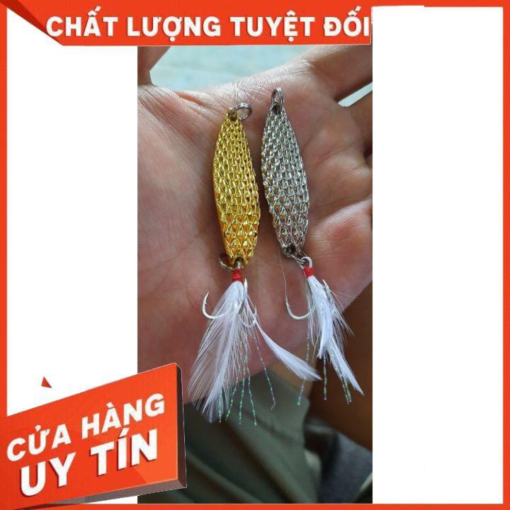 MỒI THÌA CÂU CÁ ( FREE SHIP ) MỒI CÁ SẮT CÓ LÔNG ĐẰNG SAU CAO CẤP