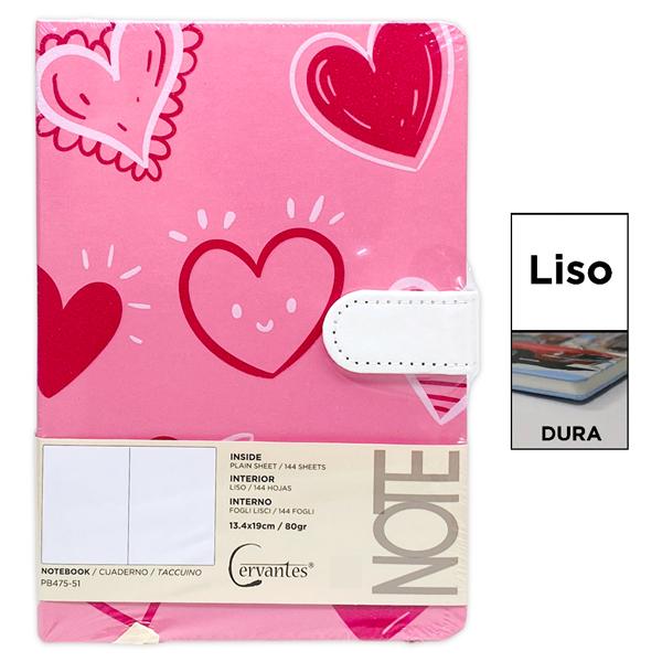 Sổ Ghi Chú Heart - Giấy Trơn - 288 Trang 80gsm - Cervantes PB475-51 - Mẫu 1