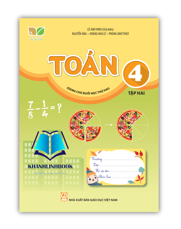 Sách - Combo Toán 4 - Tập 1 + 2 (Dành cho buổi học thứ hai) (Kết nối tri thức với cuộc sống)