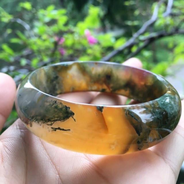 Vòng tay băng ngoc thuỷ tảo size 5.6