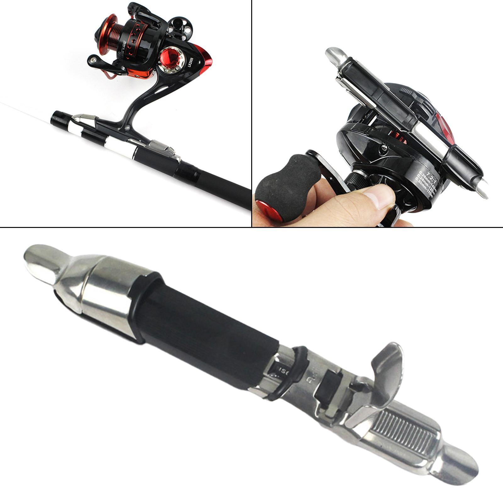 Stainless Steel Fishing Reel Seat Tool Stands Rod Clip Fishing Accessory