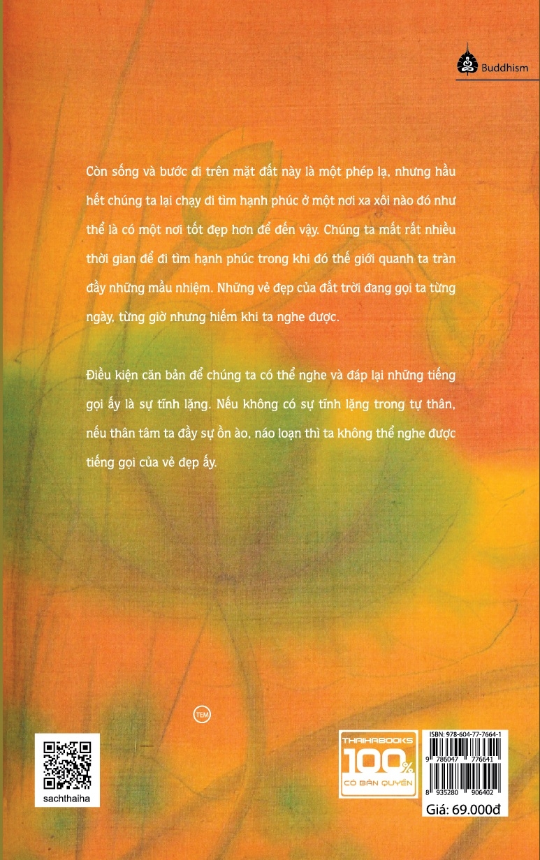 Tủ sách Thiền sư Thích Nhất Hạnh - Tĩnh lặng (Sức mạnh tĩnh lặng trong thế giới huyên náo) (Tái bản mới nhất)