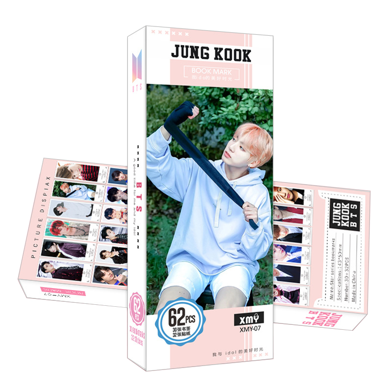 Bookmark JUNGKOOK BTS 62pcs mới - A