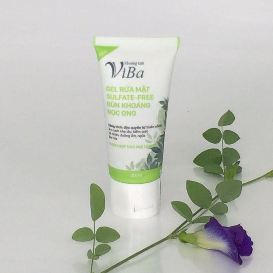 BKRM - Gel Rửa Mặt Sulfate-Free Viba Bùn Khoáng Nọc Ong