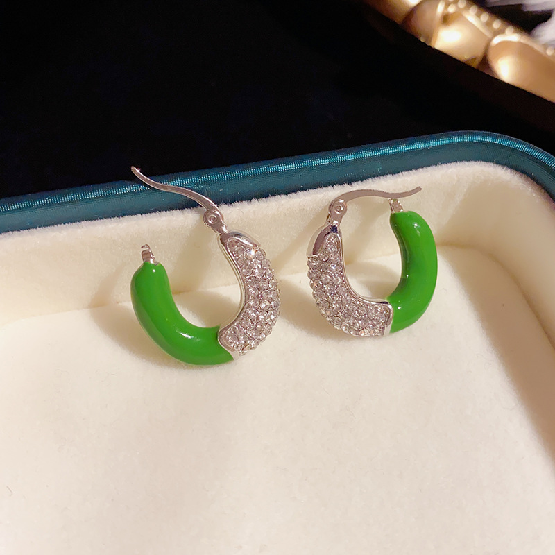 BÔNG TAI ĐÍNH ĐÁ ZIRCON KIỂU DÁNG HÀN QUỐC
