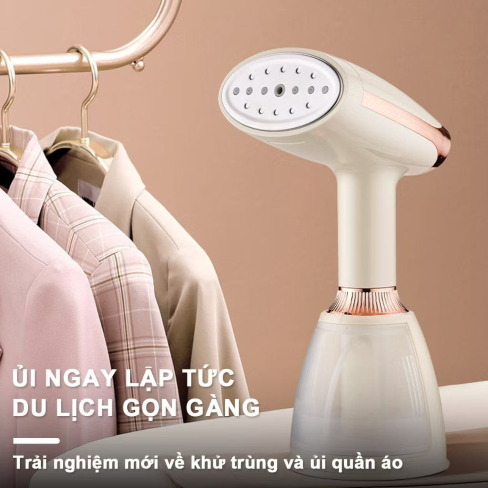 Bàn ủi hơi nước cầm tay Lumabella LB-12003 công suất cao 1500W ủi nhanh phẳng mọi loại vải, nhỏ gọn, tiện lợi - HÀNG CHÍNH HÃNG