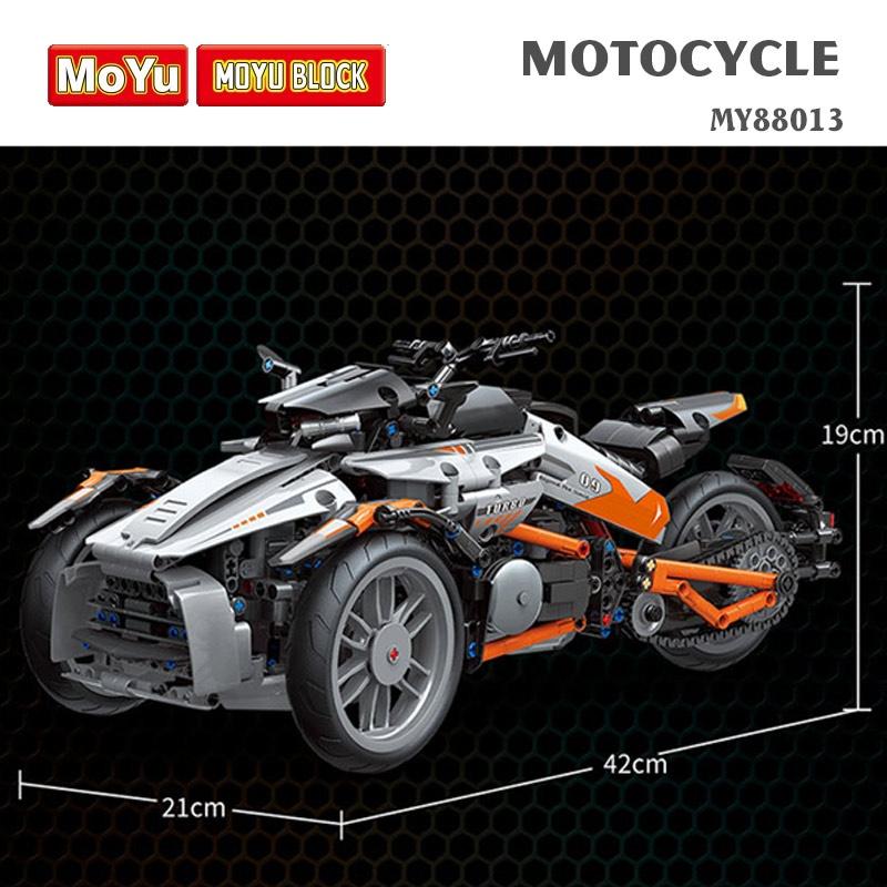 Đồ chơi lắp ráp, xếp hình xe mô tô Motorcycle – MOYU BLOCK MY88013 bản tĩnh