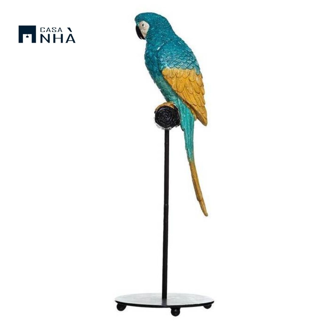 Tượng trang trí vẹt CUBA PARROT STATUE H36cm