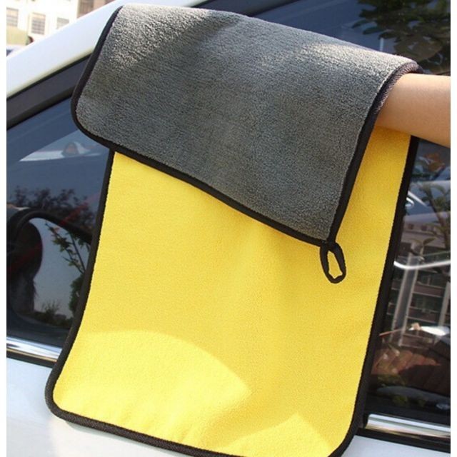 Khăn lau xe hơi ô tô cao cấp microfiber 3 kích thước dày mịn không để lại bụi vải, không để lại vệt nước, khăn lau chùi nhà cửa siêu sạch siêu thấm hút không đổ lông, rụng lông