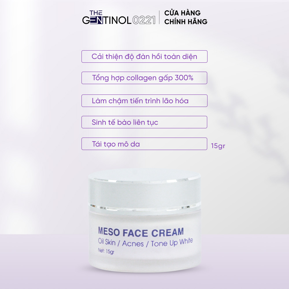 Combo Kem Dưỡng Trắng, Căng Bóng Da, Chống Lão Hoá The Gentinol 0221