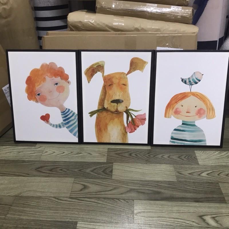 Tranh canvas bộ 3 bức kt 30x40cm