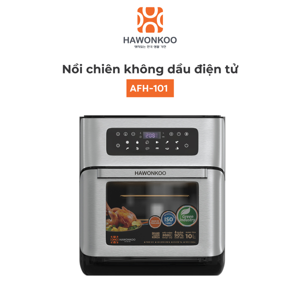 Nồi Chiên Không Dầu Điện Tử Hawonkoo AFH-101 10 Lít 1500W Hàng Chính Hãng Bảo Hành 12 Tháng - Thương Hiệu Hàn Quốc