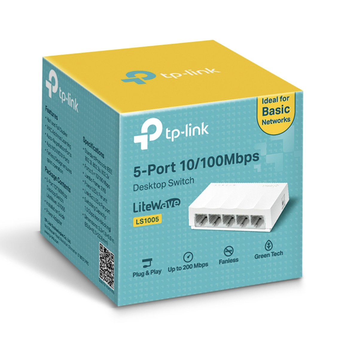 TP-Link LS1005 - Bộ Chia Mạng Switch Để Bàn 5 cổng 10/100Mbps - Hàng Chính Hãng