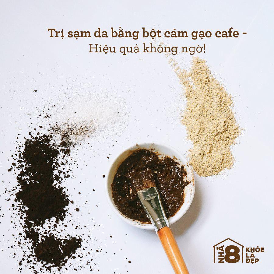 Cám gạo cafe handmade ( tẩy tế bào chết body, giảm mụn lưng)