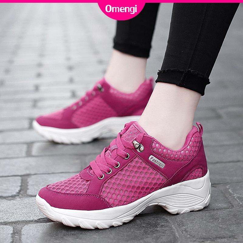 2020 Fashion women outdoor breathable running sneakers casual soft sport shoes