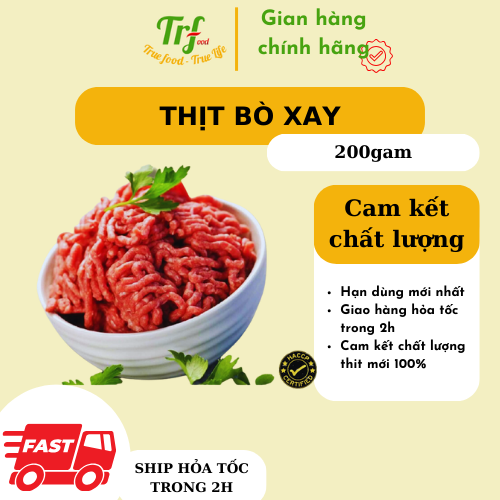 Thịt bò xay TRF khay 200g