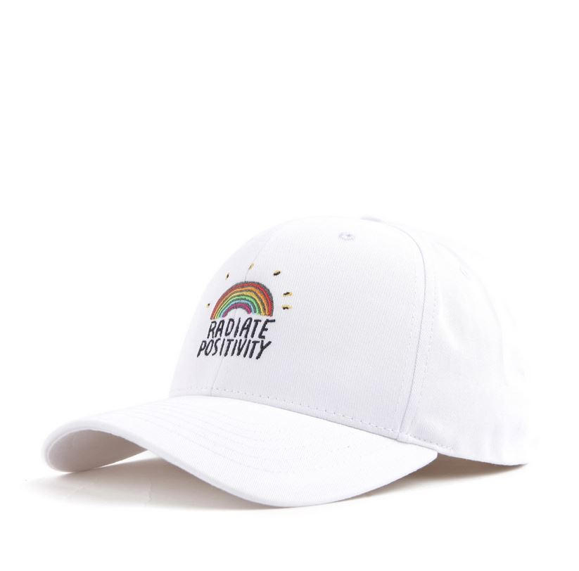 PREMI3R Mũ lưỡi trai ballcap Rainbow white Mũ lưỡi trai phong cách hàn quốc nón thương hiệu chính hãng