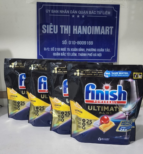 Viên rửa bát Finish Quantum Ultimate 100 viên loại cao cấp nhất nhập khẩu Chính Hãng