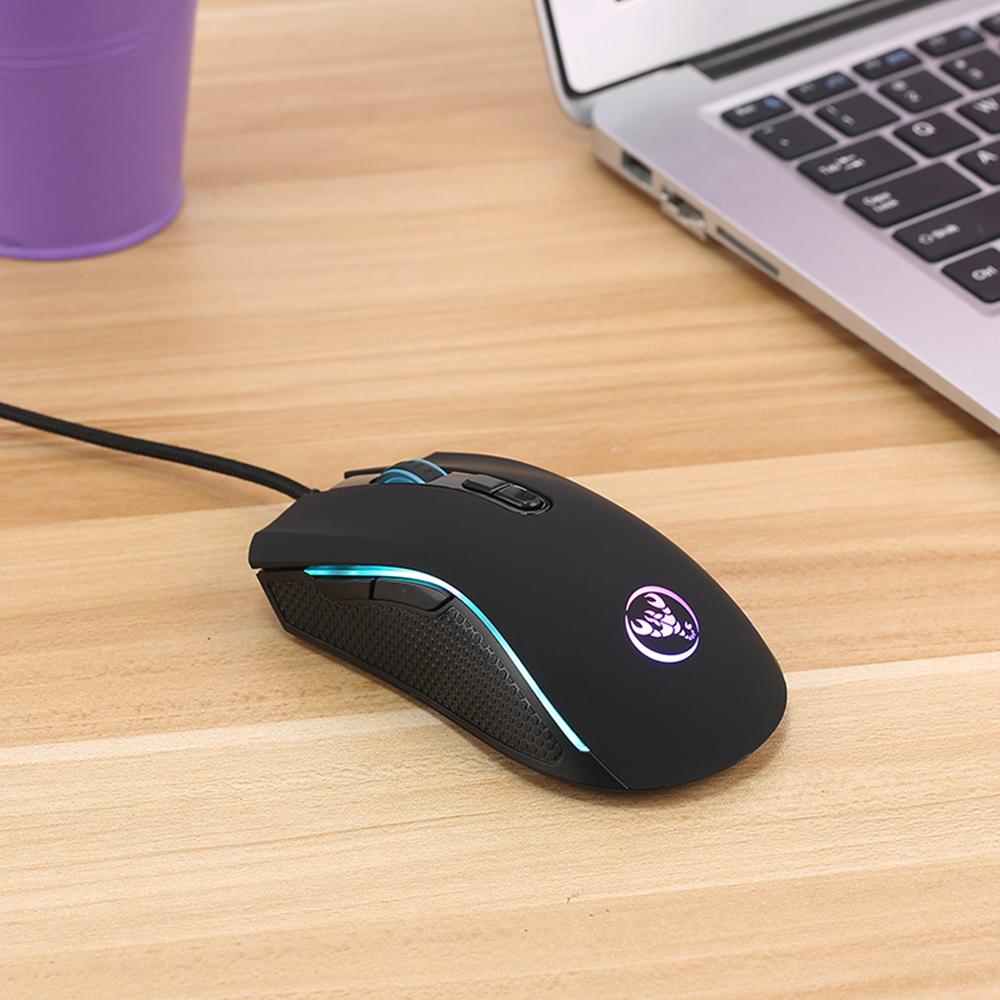 Chơi Game Có Dây Máy Tính Chuột Văn Phòng Trò Chơi USB Có Dây Chuột Ergonomic Với Đèn Nền LED Dành Cho Máy Tính Xách Tay Máy Tính Có Dây Game Thủ
