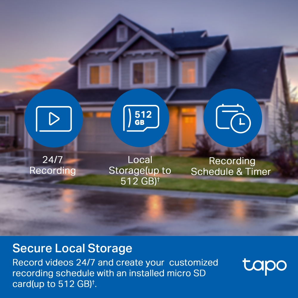 Camera Ngoài trời TP-Link Tapo TC40 - Quay quét 360, Đàm thoại 2 chiều, Phát hiện người và theo dõi chuyển động - HÀNG CHÍNH HÃNG