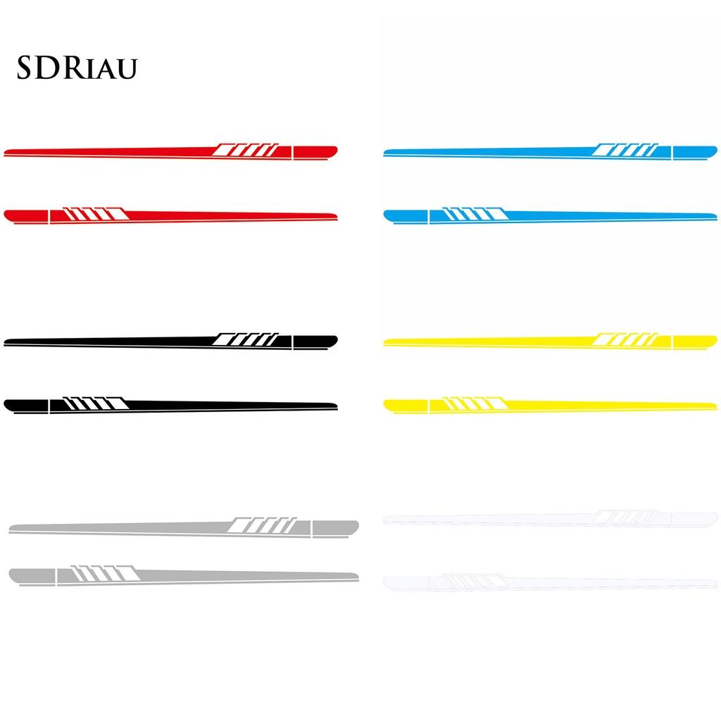PEMG Exquisite Car Decal Racing Stripe Graphic Decal Colorfast Exterior Accessories