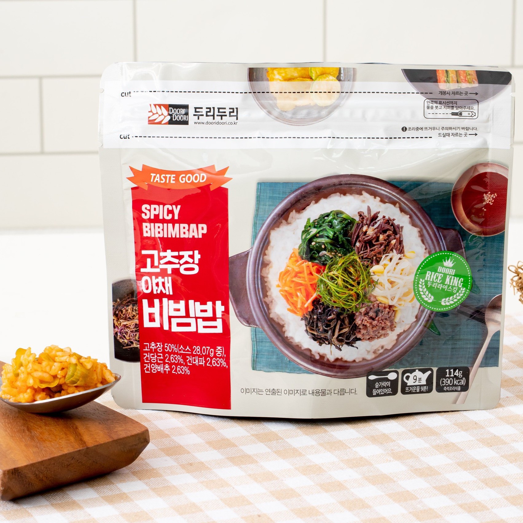 Cơm Trộn Bibimbap Hàn Quốc Doori Doori Xốt Cay Gói 114g