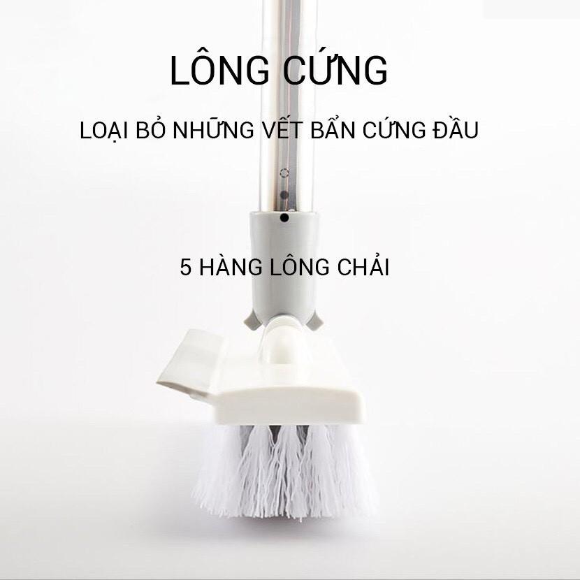 Chổi lau sàn , cây lau sàn gạt nước quét gạch 2 đầu tiện lợi dễ điều chỉnh chiều dài LOCK & COCK