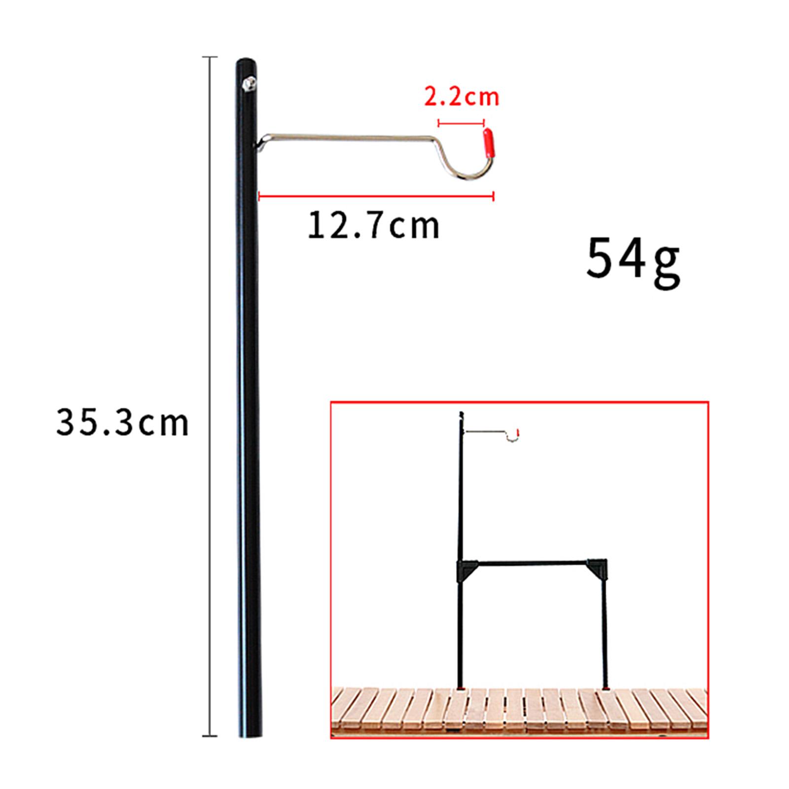 Camping Lantern Stand Lightweight Alloy Lamp Pole Hanger Holder