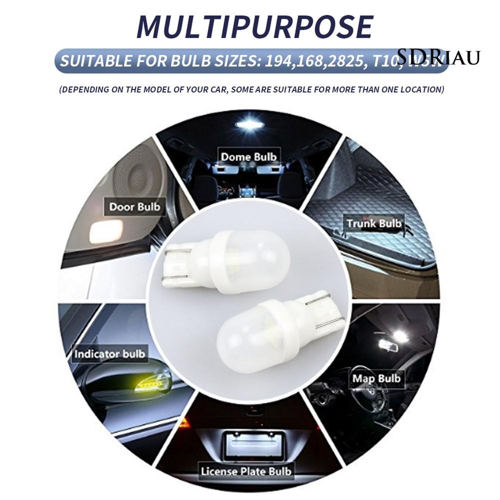 10 Bóng Đèn Led T10-2Smd Siêu Sáng Cho Xe Hơi