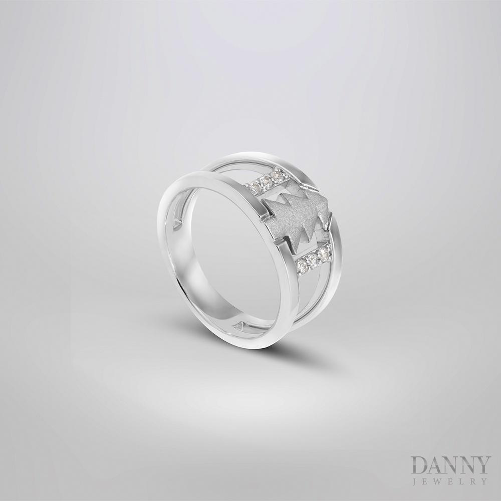 Nhẫn Nữ Danny Jewelry Bạc 925 Cây Thông Xi Rhodium N0038