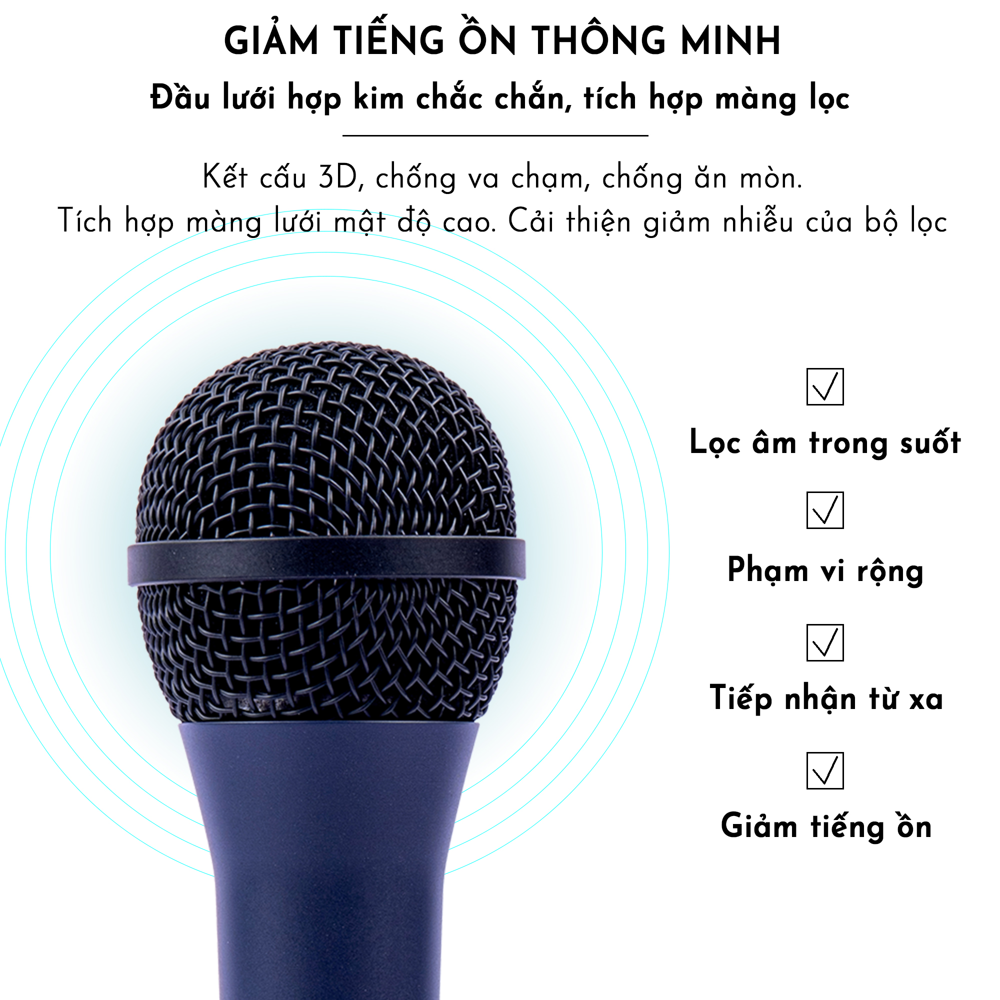 Micro Karaoke Có Dây  JSJ-GL-9.0 S Hàng Chính Hãng