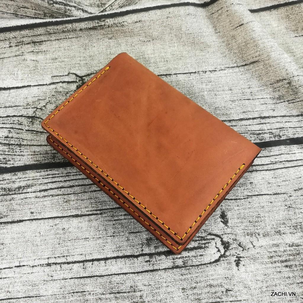 Bóp ví đựng passport, hộ chiếu da bò thật 100% handmade Dyshop PP1123