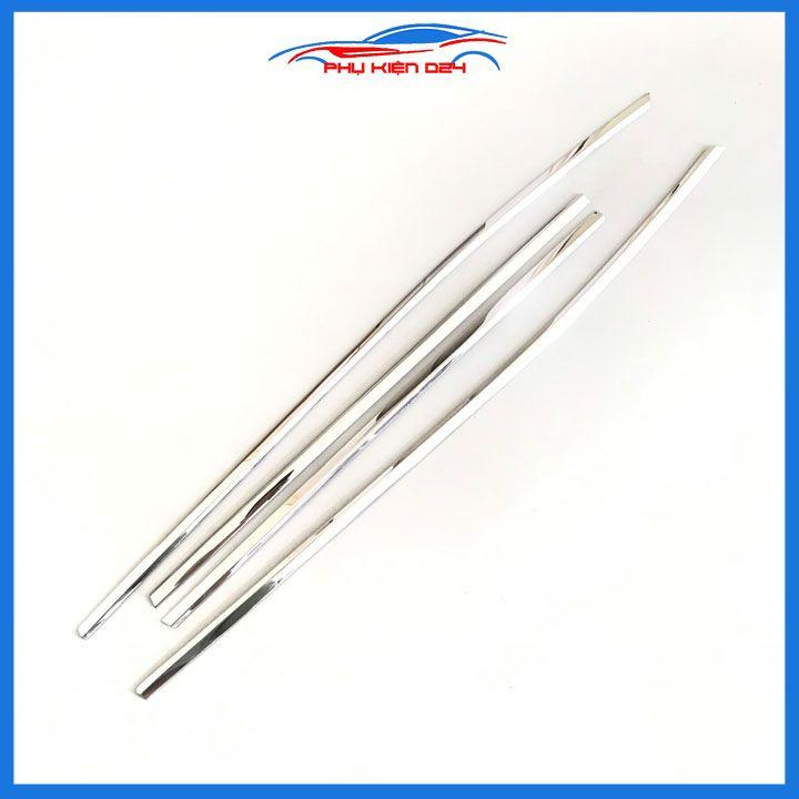 Bộ nẹp viền chân kính cong kính Mazda CX-3 CX3 2021-2022-2023 Inox sáng bóng chuẩn form xe