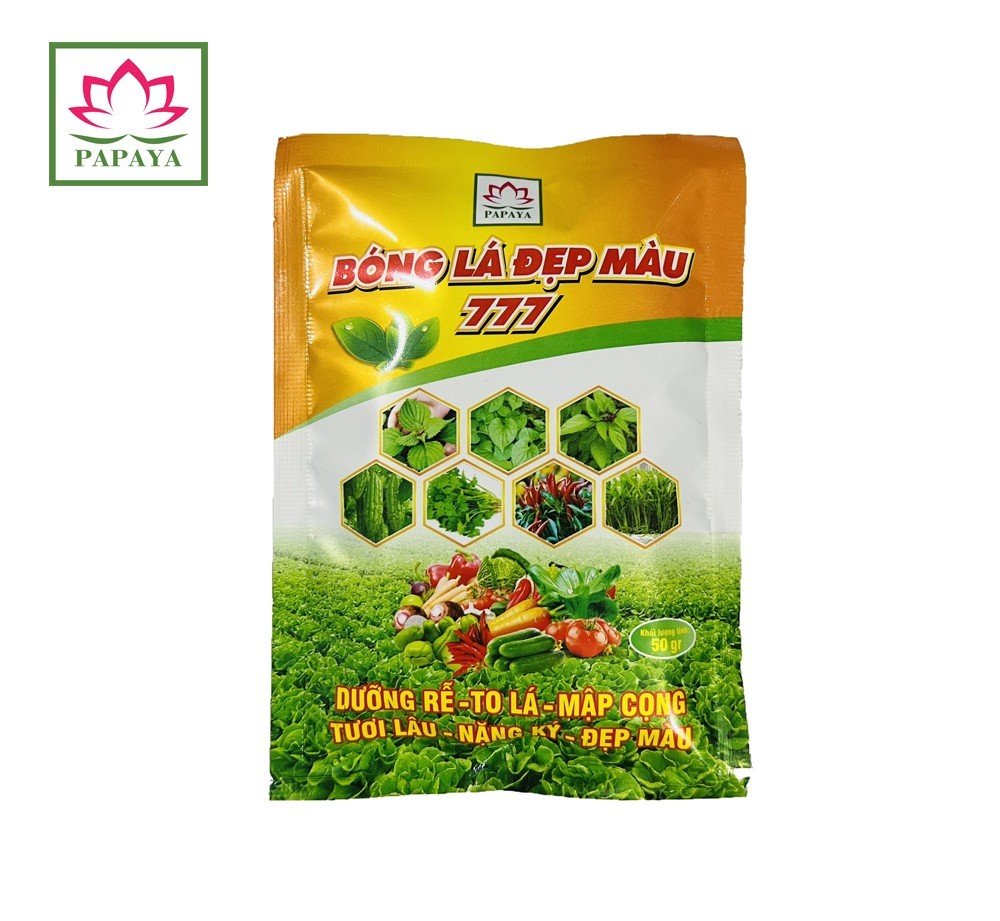 Phân bón vi lượng Bóng lá đẹp màu 777 50g Dưỡng rễ - To lá