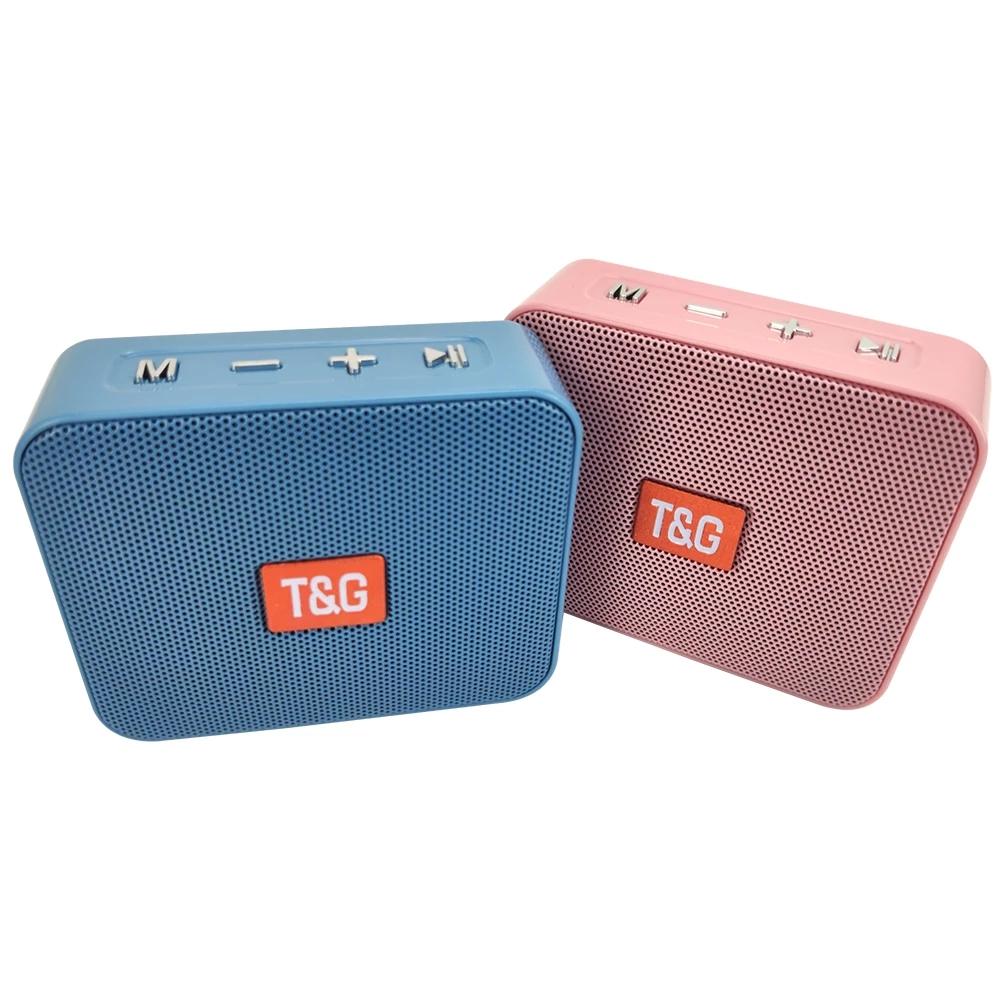 TG166 Mini di động Bluetooth Loa không dây Subwwofer tương thích Cột loa không dây ngoài trời hỗ trợ Color: Pink