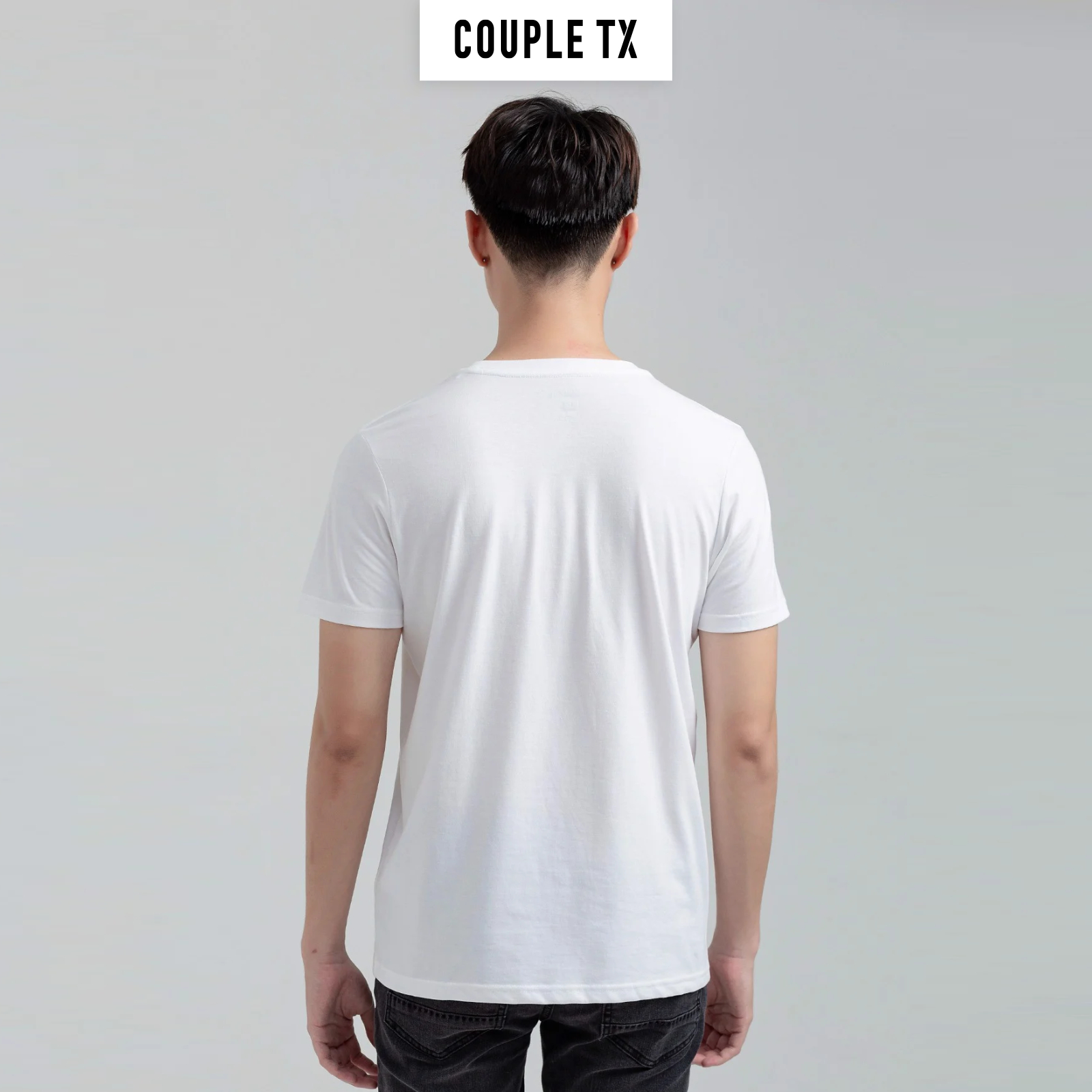 Áo Thun Nam Cổ Tròn Couple TX Basic In Logo X
