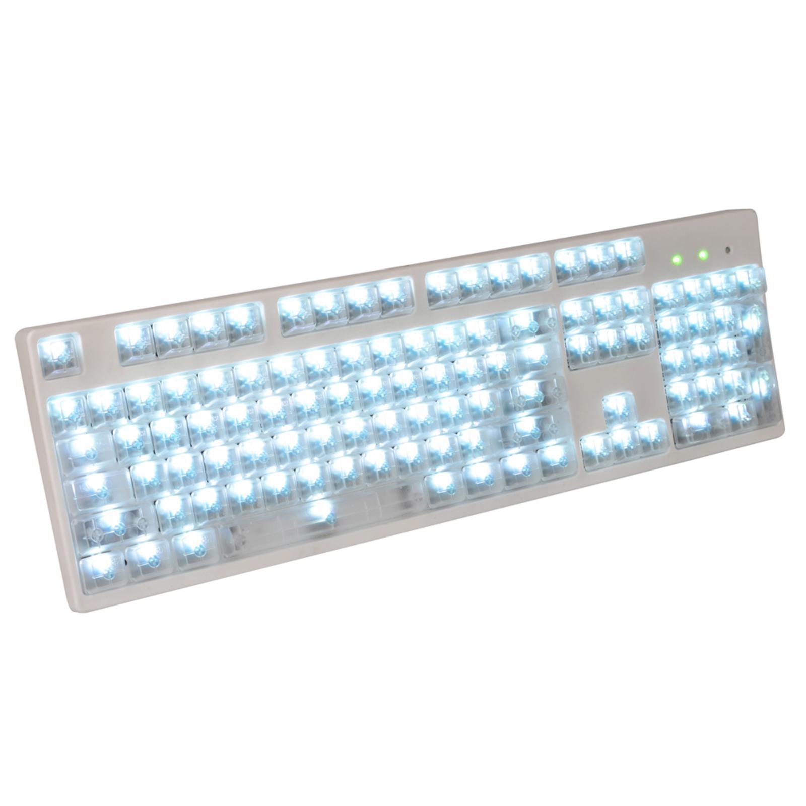 208 Pieces DIY Fully Transparent Keycaps Cherry Profile Keyset for Cherry MX/Clone Switches