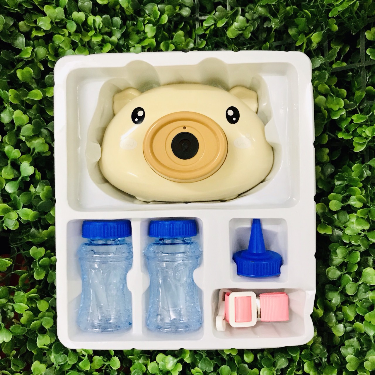 Máy Ảnh Thổi Bong Bóng Hình Heo Siêu Cute