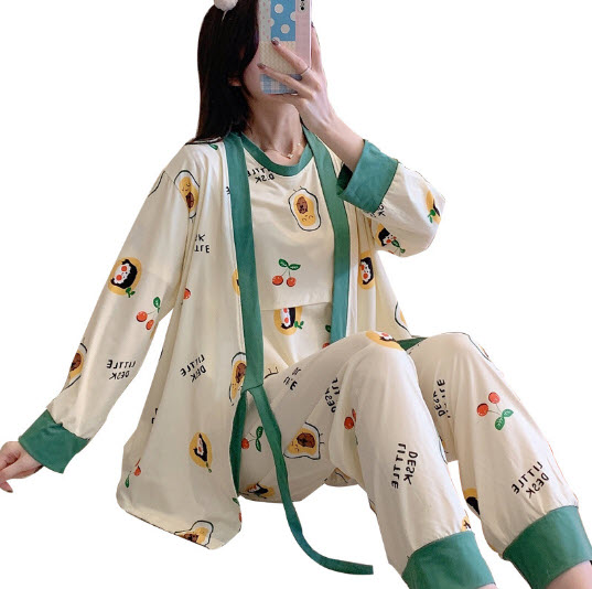Bộ Bầu Dài Tay Sau Sinh cho con bú Đồ bộ ngủ Kimono bầu đẹp mặc nhà - Quần áo thời trang cho mẹ giá rẻ Bigsize