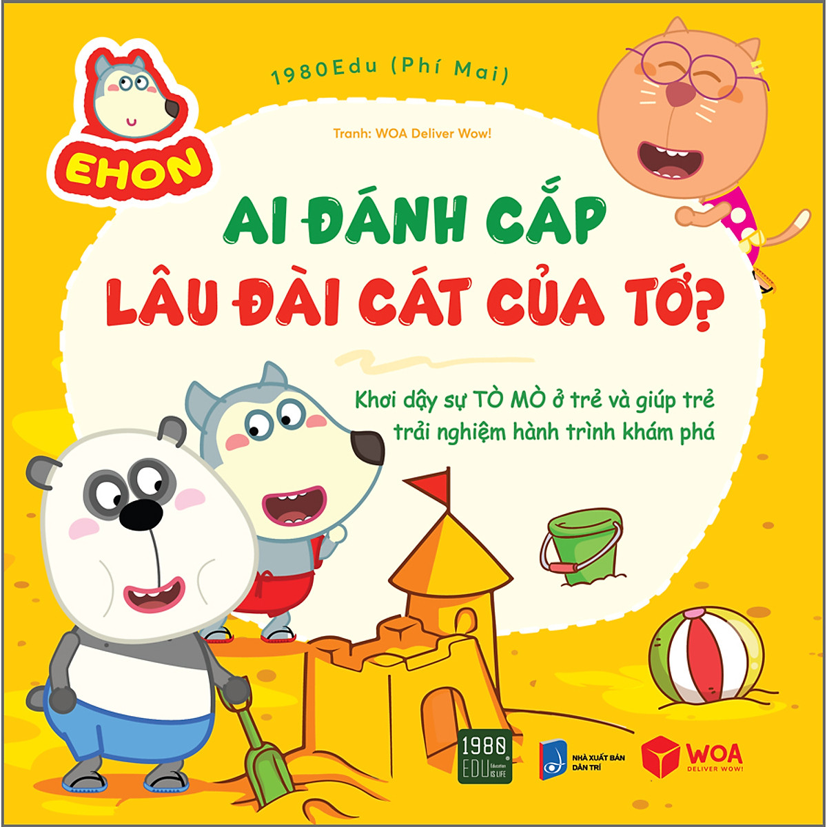 Sách Wolfoo Ehon - Ai Đánh Cắp Lâu Đài Cát Của Tớ