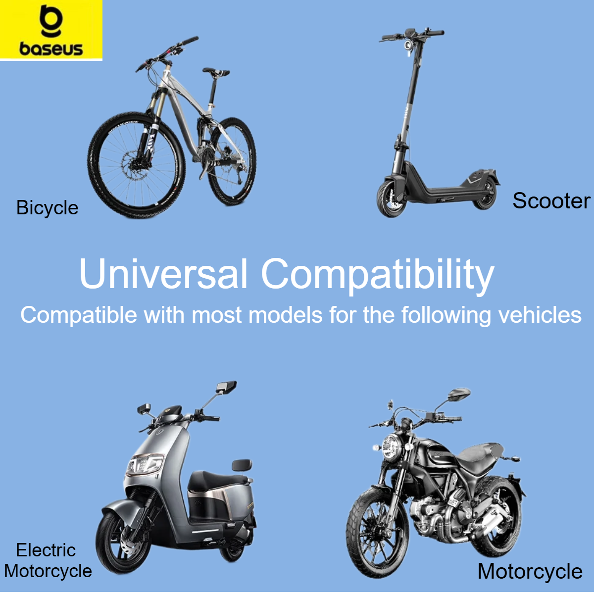 Giá đỡ điện thoại Baseus primetrip series magnetic bike phone holder- hàng chính hãng