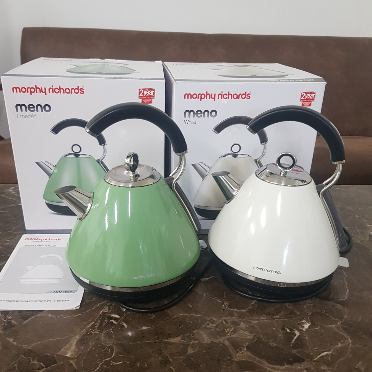 Ấm đun nước siêu tốc cao cấp nhãn hiệu Morphy Richards MR7456A đun sôi nước cực nhanh - Dung tích: 1,5 lít - HÀNG NHẬP KHẨU