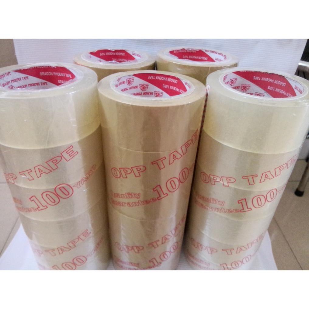 Cây băng keo trong 100Y ( 6 cuộn) 1 kg