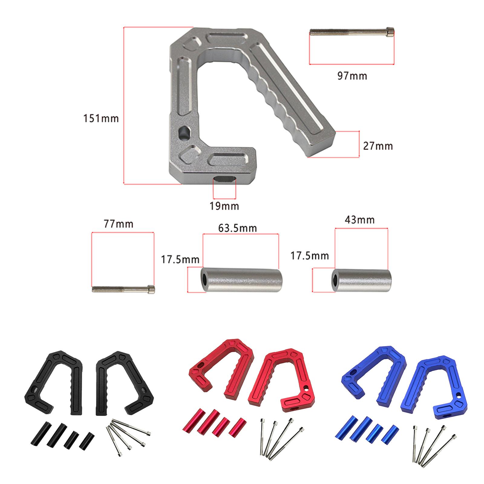 Front Grab Handles Durable for Jeep Wrangler JK 07-18 Grip Bar Replace 2007